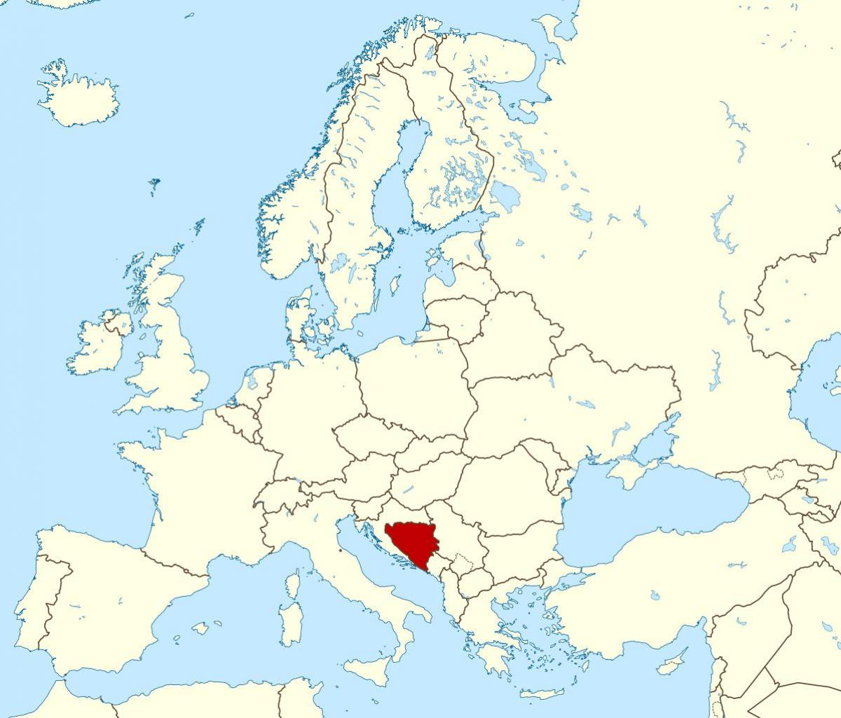 Bosna harita dünya üzerindeki konumu 