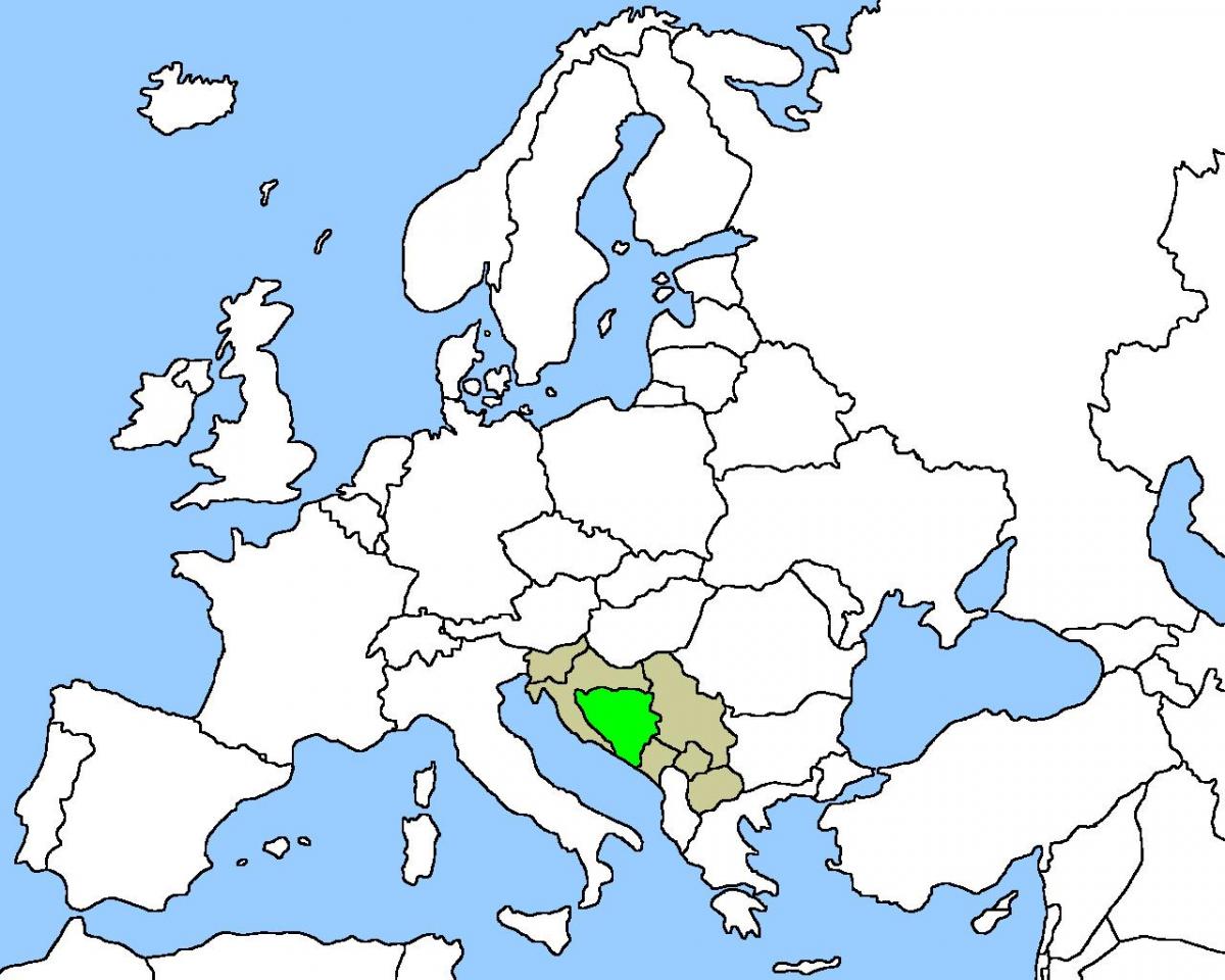 Bosna Haritadaki konumu 