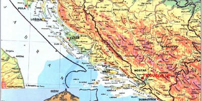 Medjugorje, Bosna-Hersek haritası 